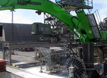 Ship Unloader in a harbor